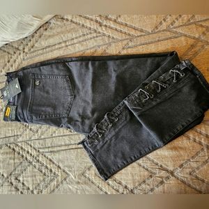 Stitched Black Skinny Jean
